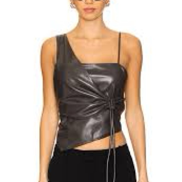 Nanushka chudel top in midnight green • Medium • NWOT - Picture 2 of 6